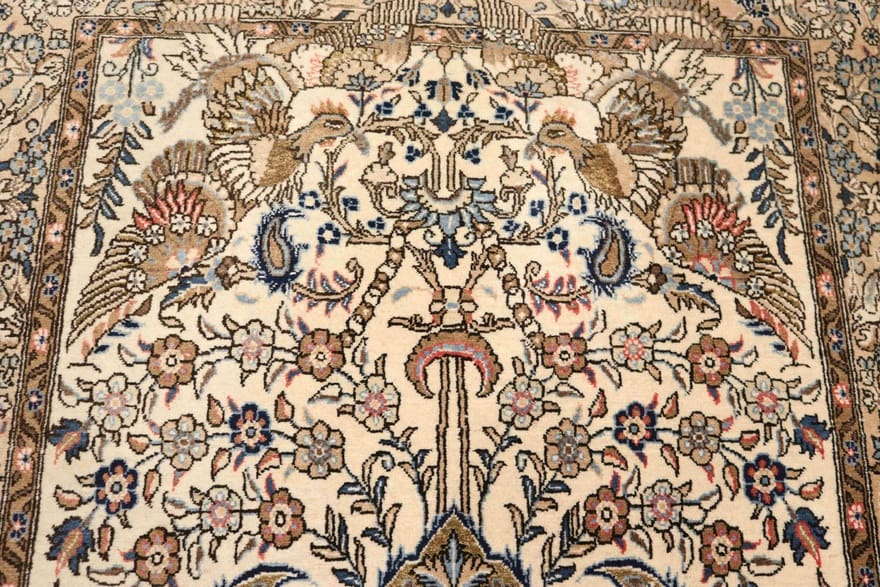 Handgeknüpfter Ghom Perserteppich 179 × 107 cm