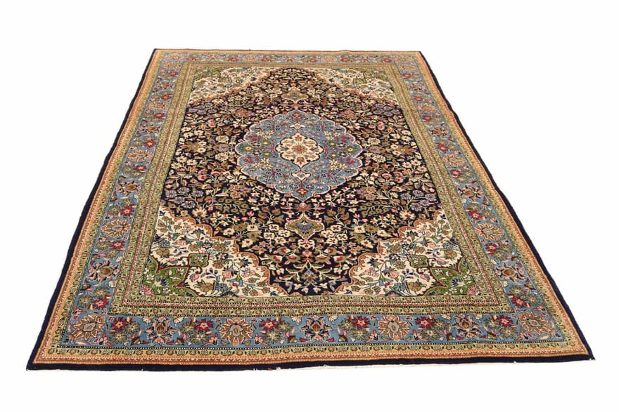 Handgeknüpfter Ghom Perserteppich 354 × 223 cm