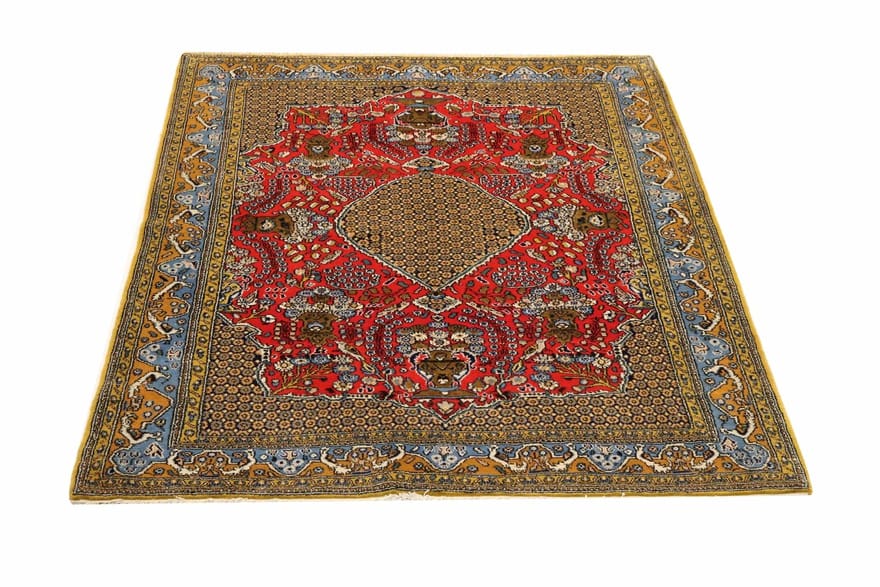 Ghom Perserteppich aus Iran, 202 × 150 cm