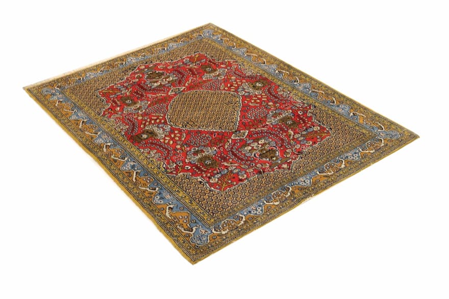 Ghom Perserteppich aus Iran, 202 × 150 cm