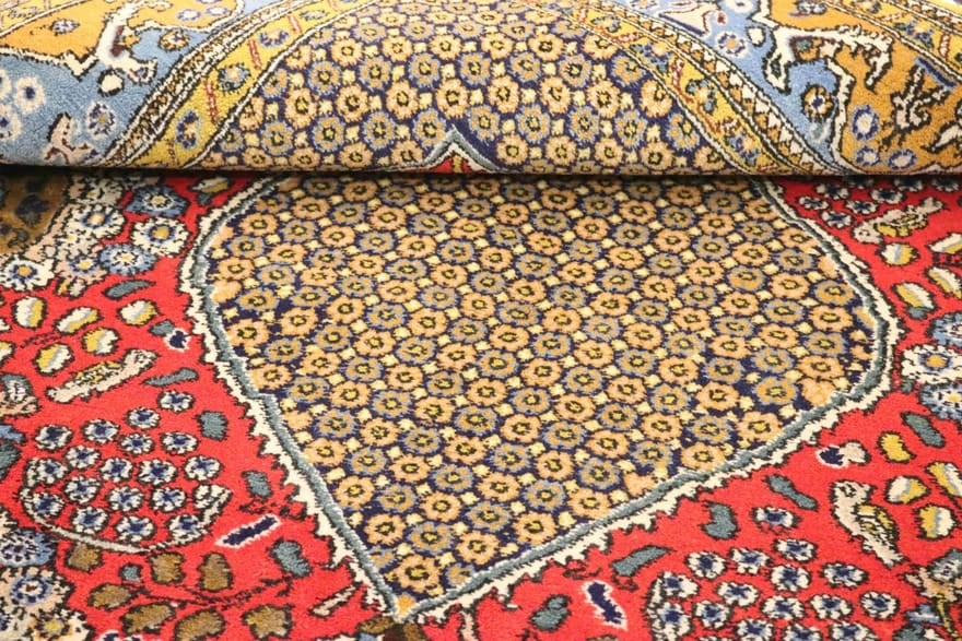 Ghom Perserteppich aus Iran, 202 × 150 cm