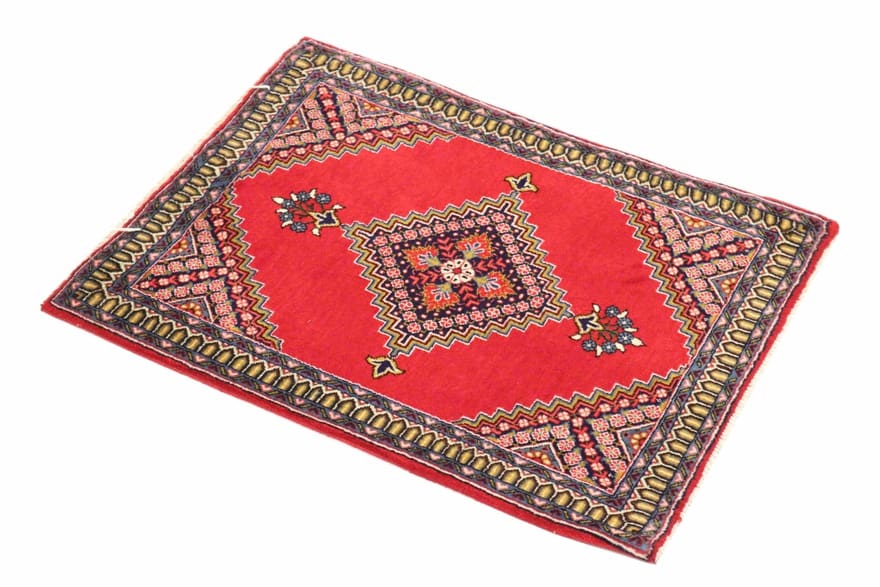 Handgeknüpfter Ghom Perserteppich 83 × 66 cm