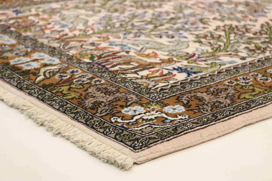 Handgeknüpfter Ghom Perserteppich, 160 × 104 cm, Wolle