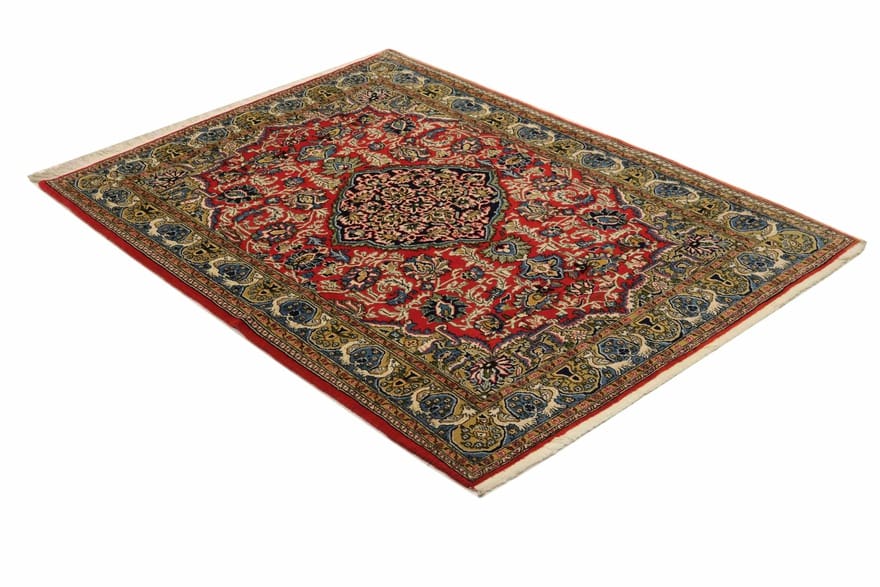 Ghom Perserteppich aus Iran, 207 × 148 cm