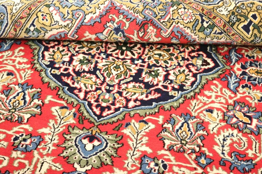 Ghom Perserteppich aus Iran, 207 × 148 cm