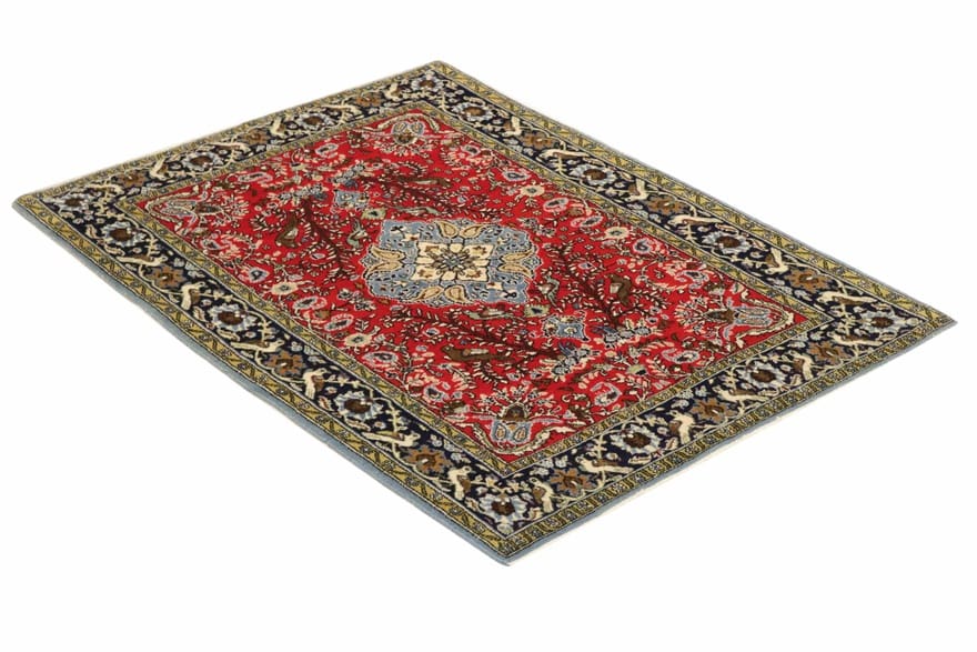 Handgeknüpfter Ghom Perserteppich 155 × 110 cm