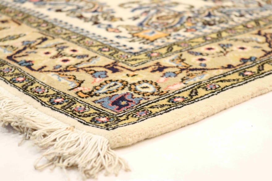 Handgeknüpfter Ghom Perserteppich, 155 × 107 cm, Wolle