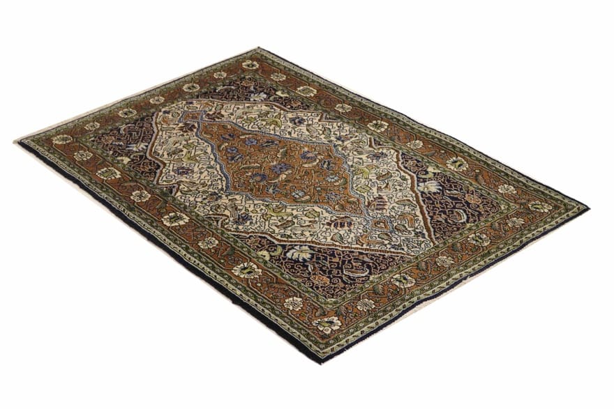 Ghom Perserteppich 158 × 107 cm aus Wolle, handgeknüpft