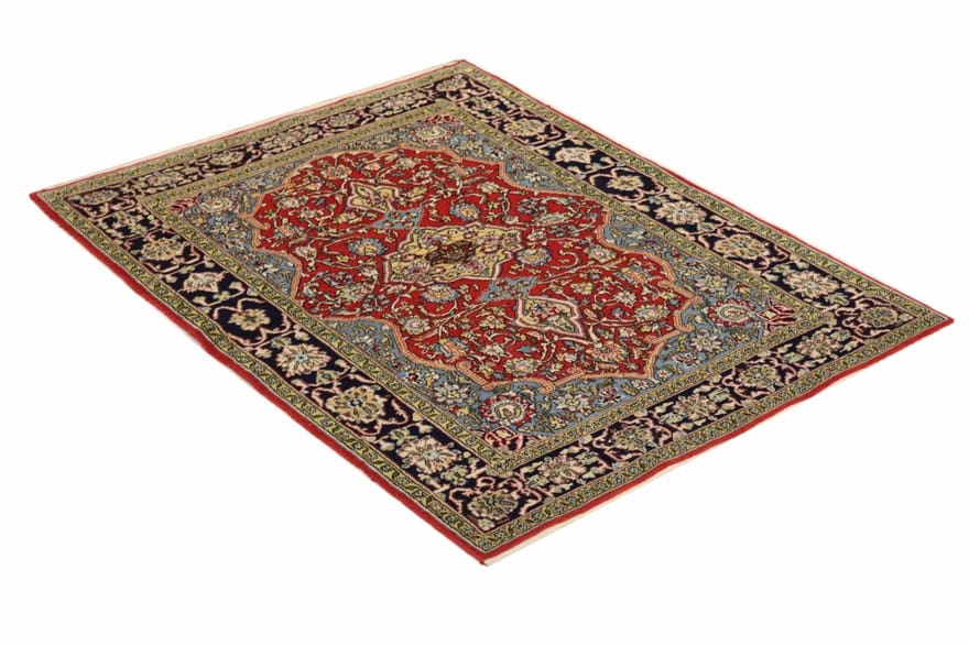 Ghom Perserteppich 148 × 107 cm aus Wolle, handgeknüpft