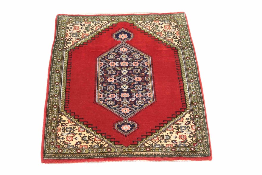 Ghom Perserteppich aus Iran, 98 × 77 cm