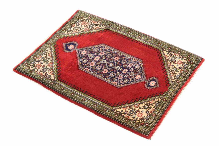 Ghom Perserteppich aus Iran, 98 × 77 cm