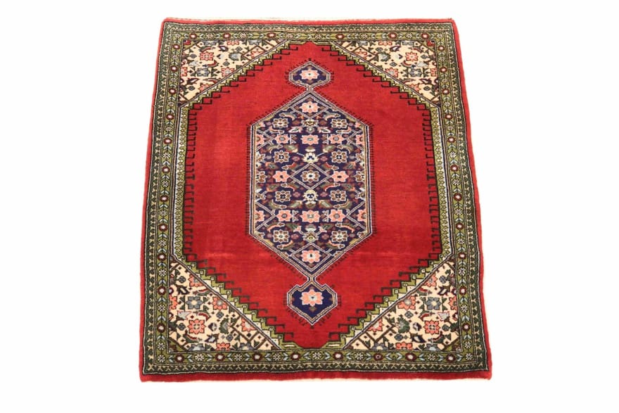 Ghom Perserteppich aus Iran, 98 × 77 cm