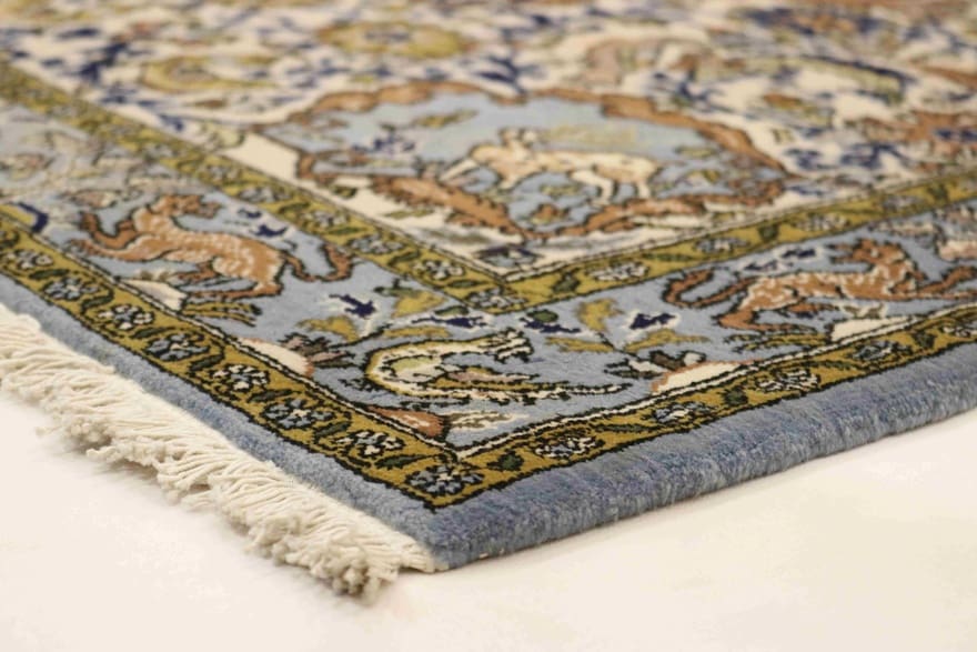 Handgeknüpfter Ghom Perserteppich, 165 × 109 cm, Wolle