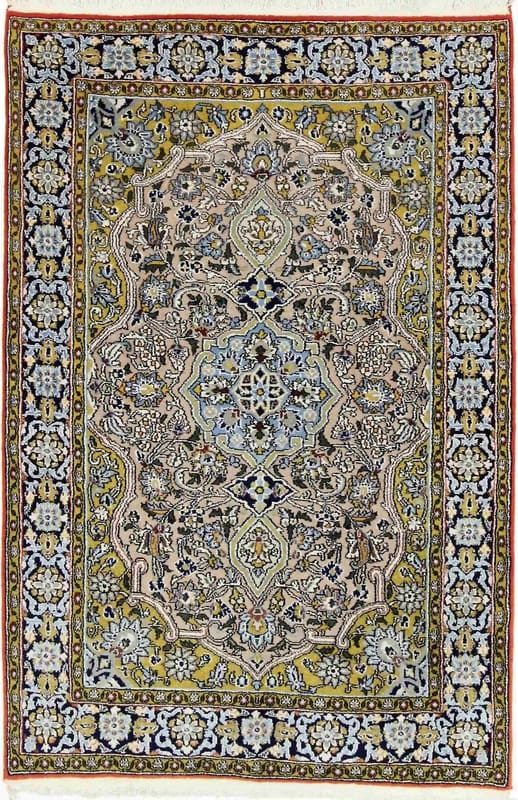 Ghom Perserteppich 161 × 107 cm aus Wolle, handgeknüpft