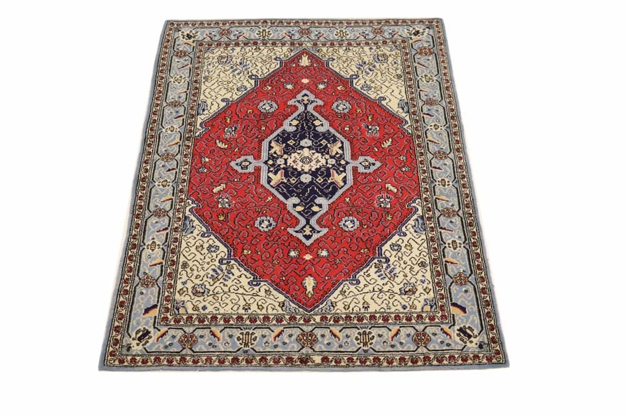 Handgeknüpfter Ghom Perserteppich 151 × 105 cm