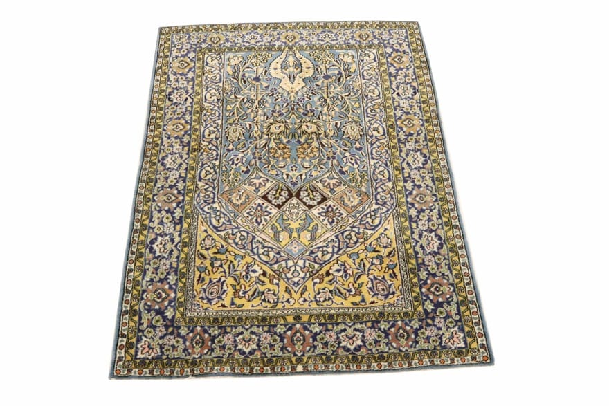 Handgeknüpfter Ghom Perserteppich, 160 × 103 cm, Wolle
