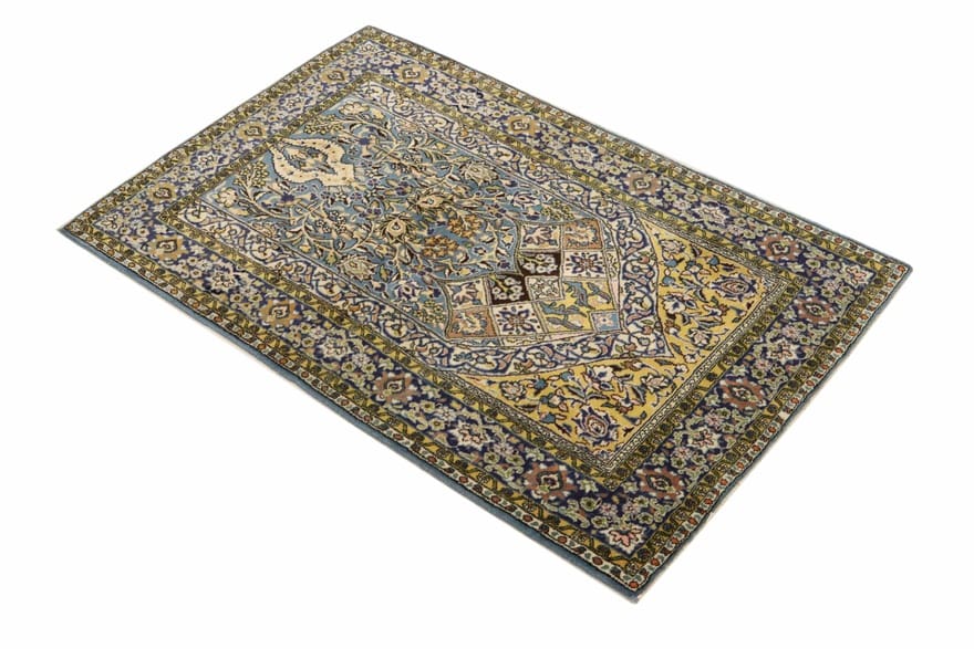 Handgeknüpfter Ghom Perserteppich, 160 × 103 cm, Wolle