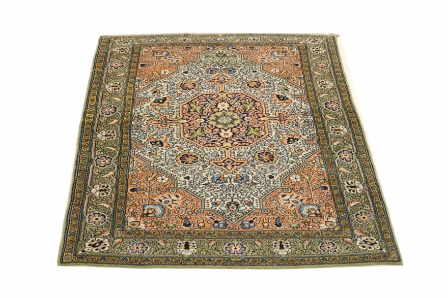 Ghom Perserteppich aus Iran, 180 × 110 cm