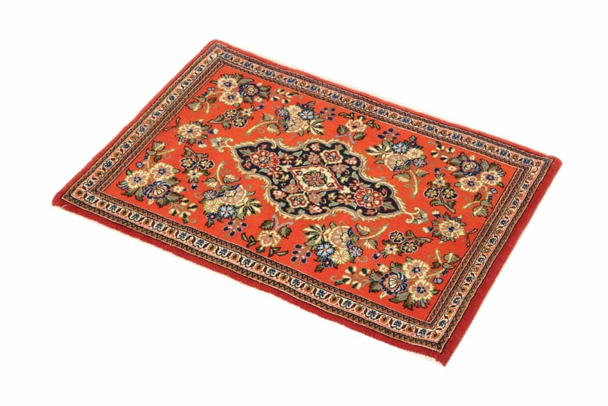 Ghom Perserteppich aus Iran, 86 × 60 cm