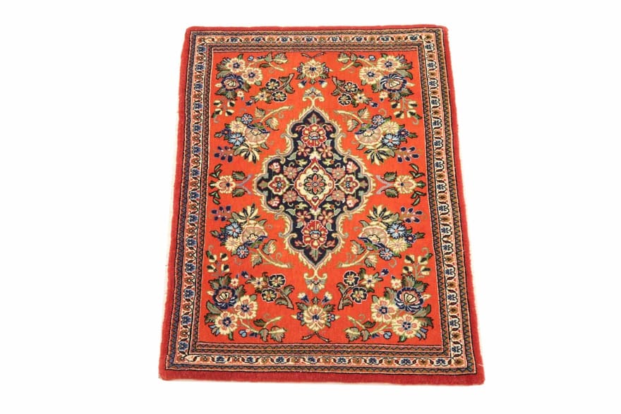 Ghom Perserteppich aus Iran, 86 × 60 cm