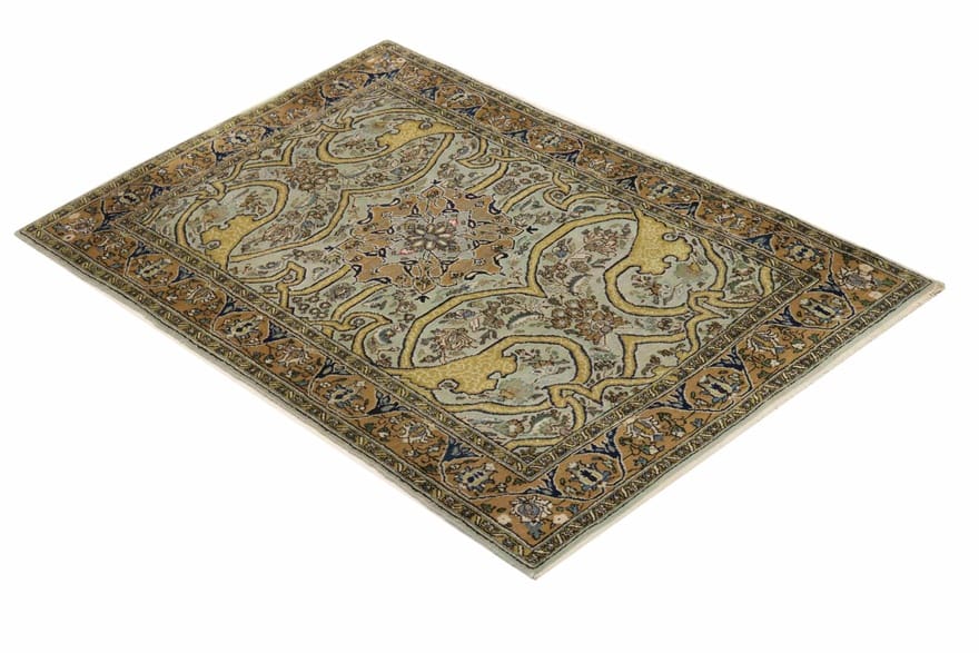 Ghom Perserteppich aus Iran, 156 × 103 cm