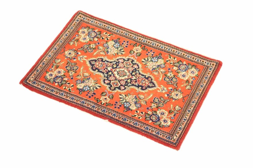 Ghom Perserteppich aus Iran, 86 × 60 cm