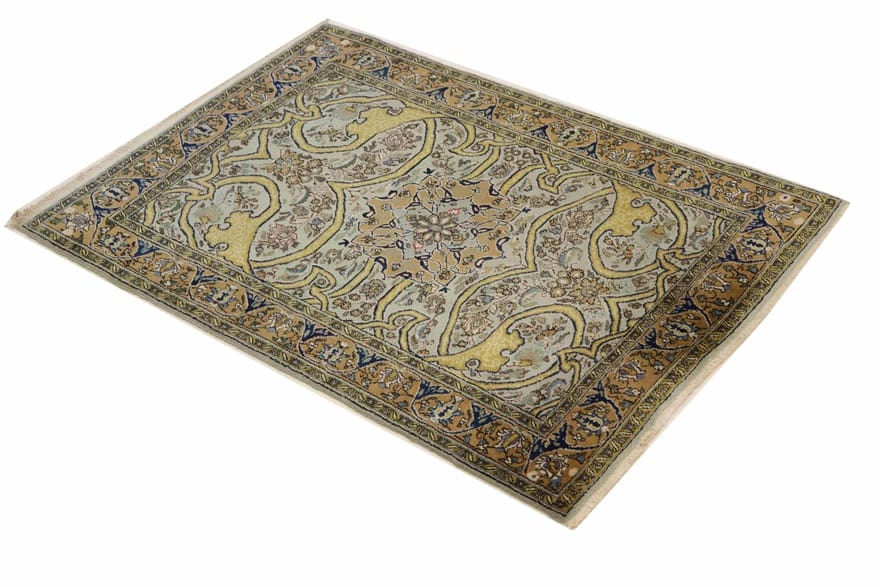 Ghom Perserteppich aus Iran, 156 × 103 cm