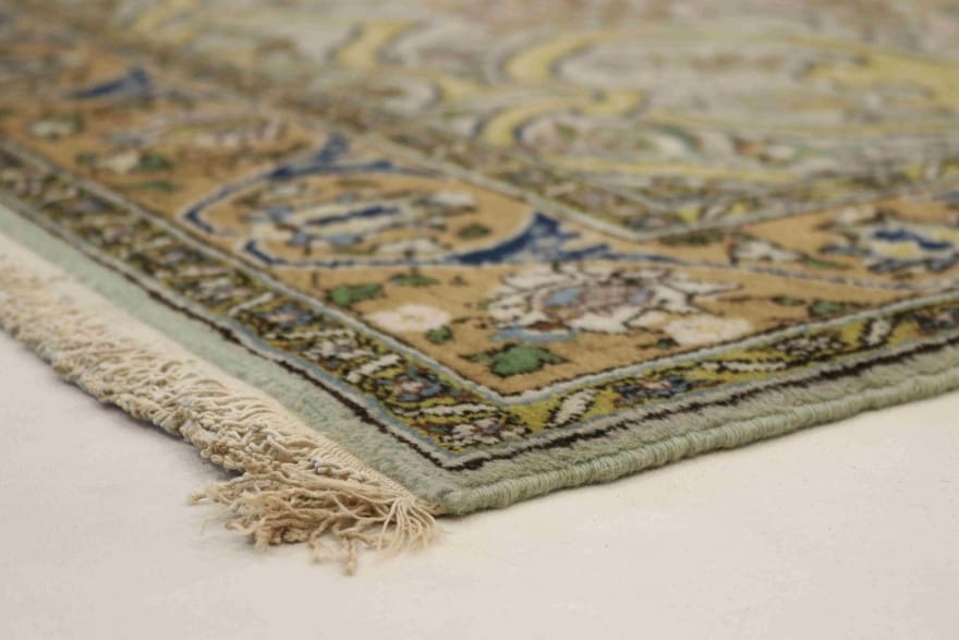 Ghom Perserteppich aus Iran, 156 × 103 cm