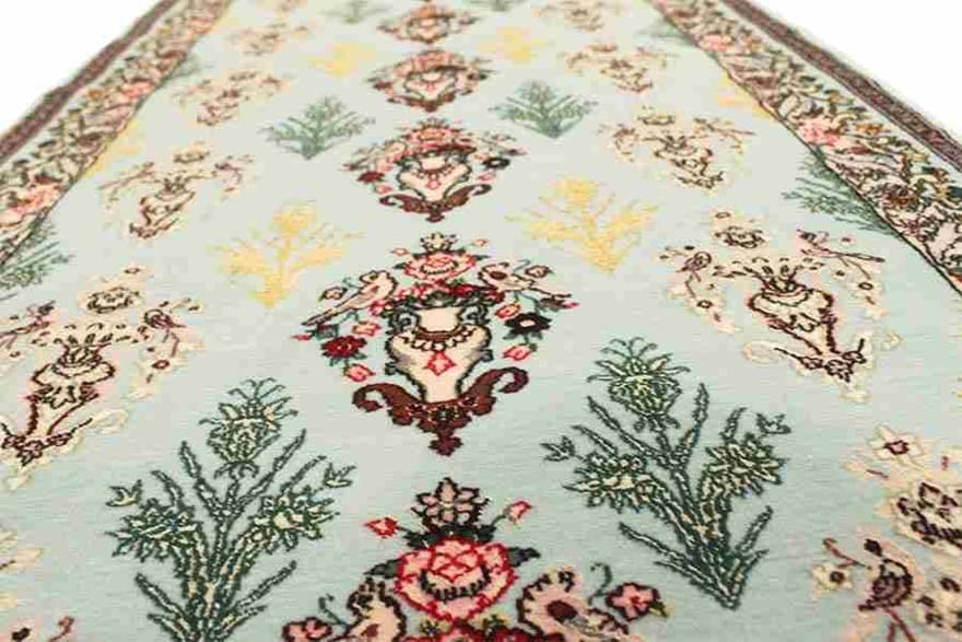 Handgeknüpfter Isfahan Perserteppich 224 × 78 cm