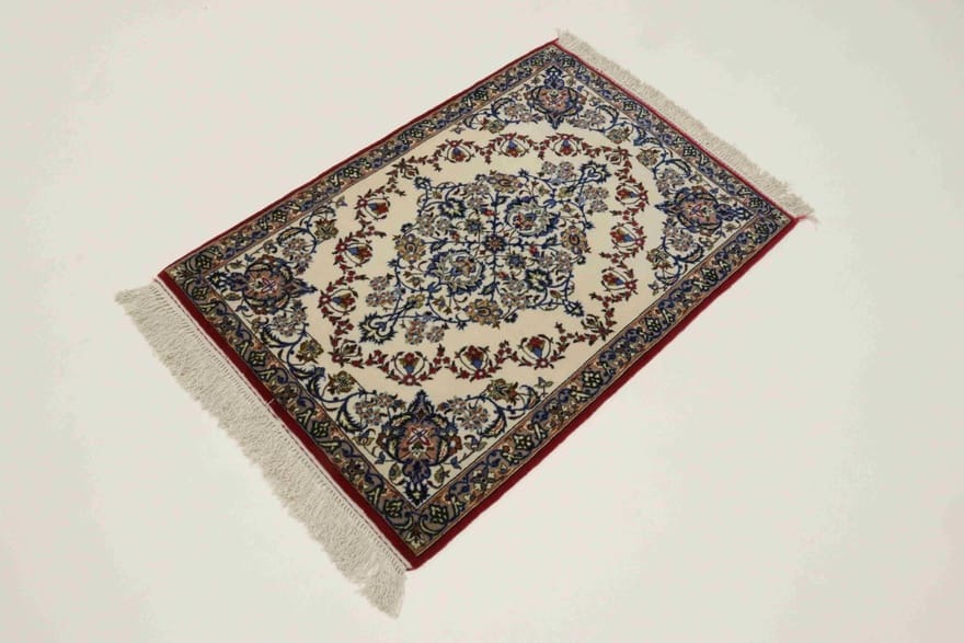 Handgeknüpfter Isfahan Perserteppich 104 × 71 cm