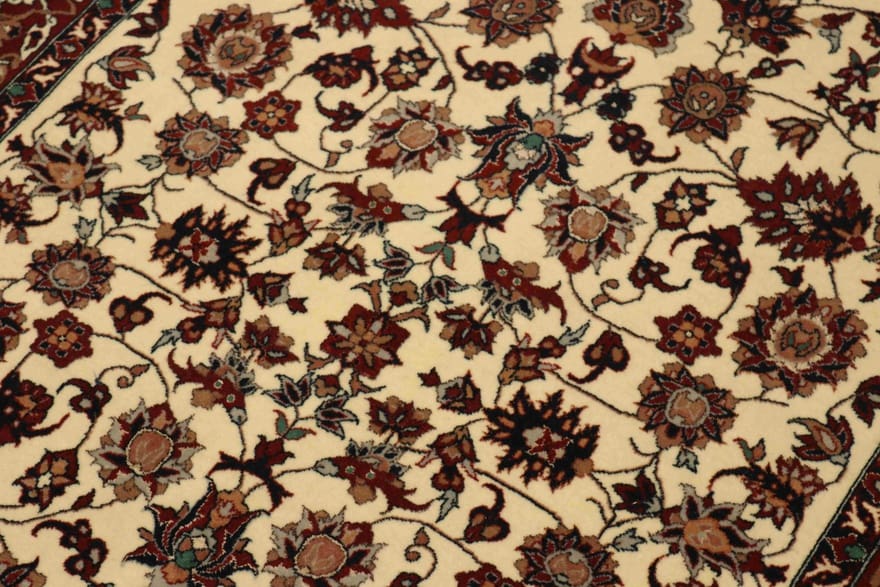 isfahan-teppich-154x108-cm-650000-knoten-perserteppich-handgeknupft-4 Isfahan Perserteppich 152 × 107 cm aus Wolle & Seide, handgeknüpft