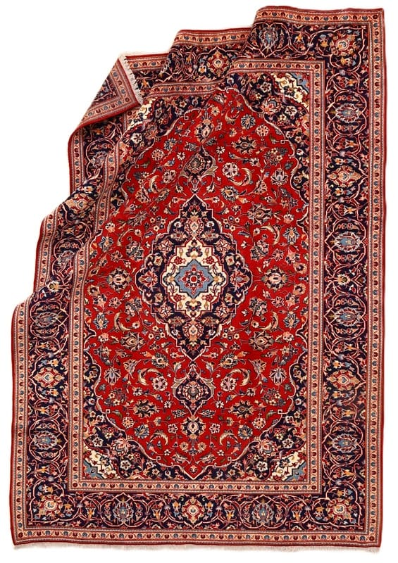 Kashan Perserteppich aus Iran, 285 × 197 cm
