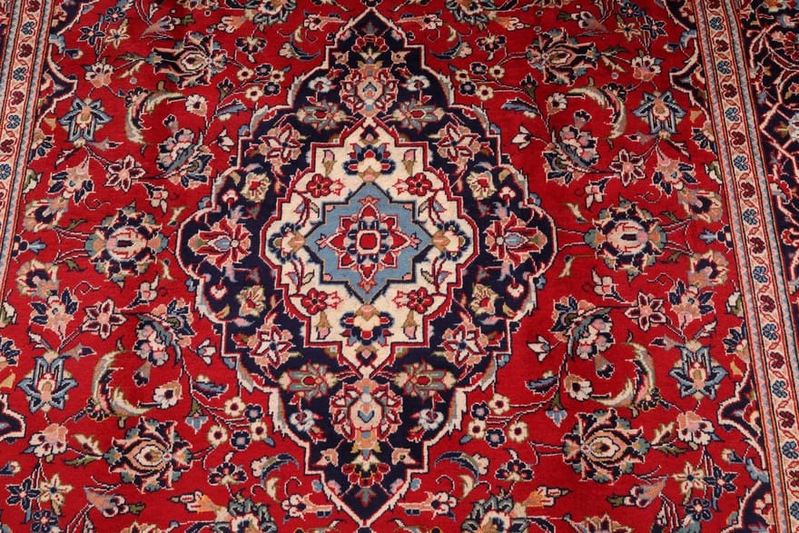Kashan Perserteppich aus Iran, 285 × 197 cm