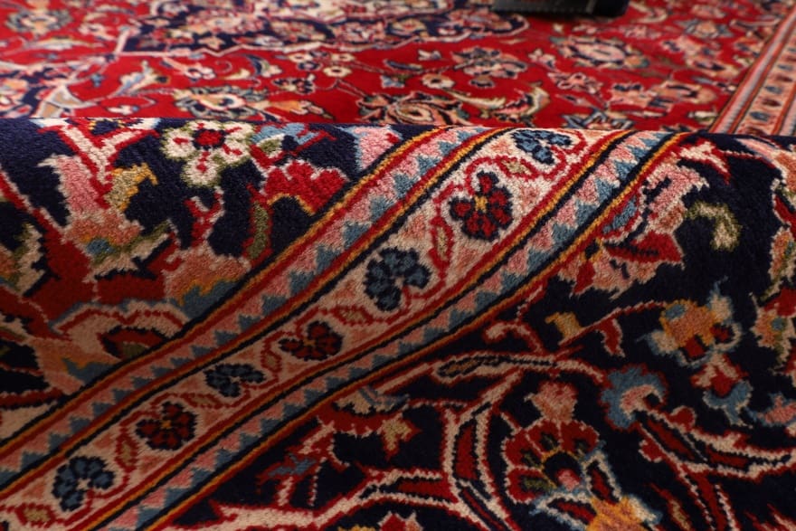 Kashan Perserteppich aus Iran, 285 × 197 cm
