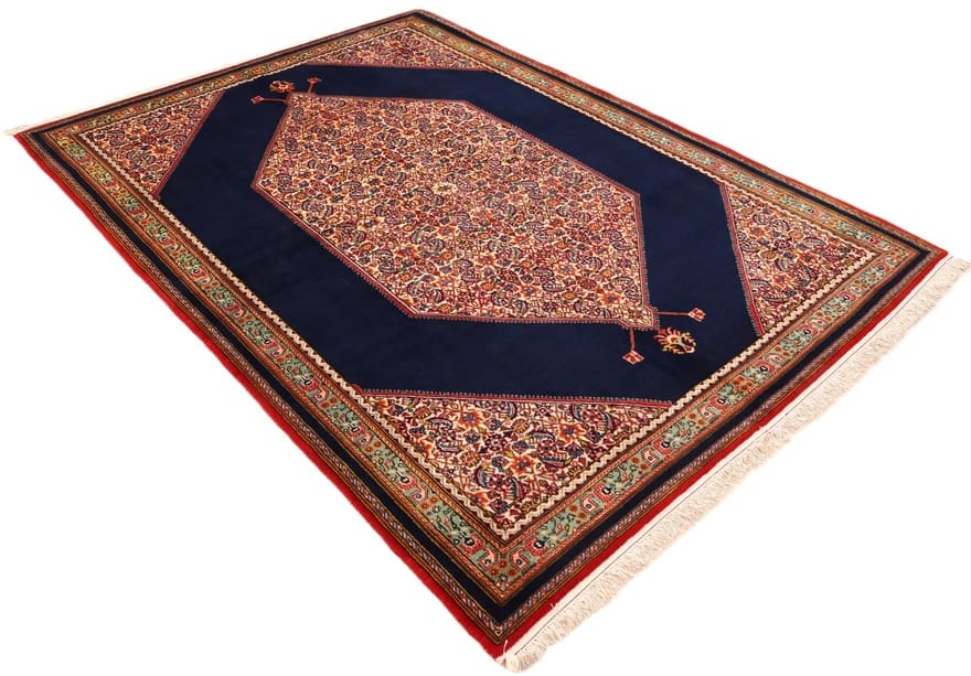 Handgeknüpfter Kashan Perserteppich, 213 × 151 cm, Wolle