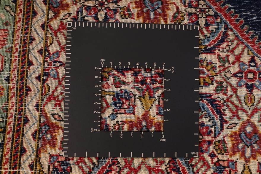 Handgeknüpfter Kashan Perserteppich, 213 × 151 cm, Wolle