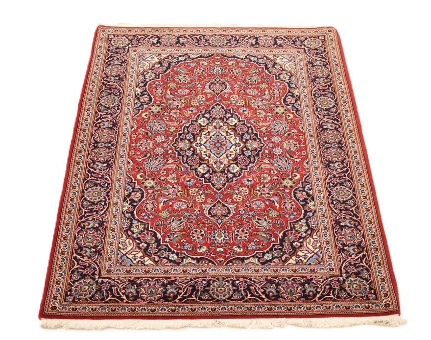 Kashan Perserteppich 168 × 118 cm aus Wolle, handgeknüpft