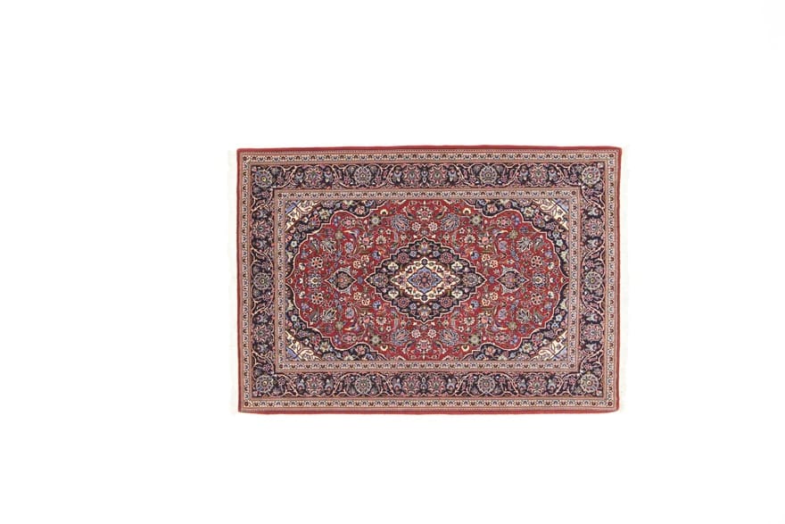 Kashan Perserteppich 168 × 118 cm aus Wolle, handgeknüpft