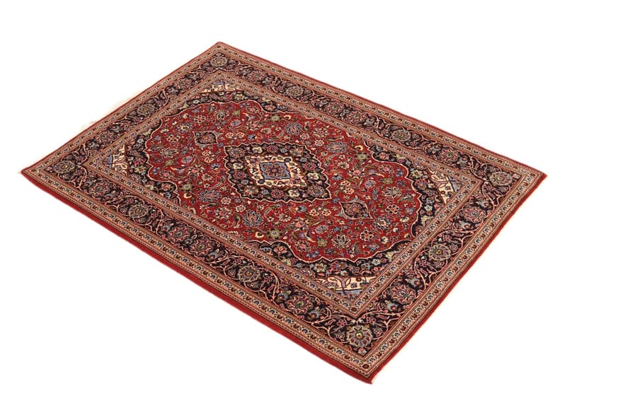 Kashan Perserteppich 168 × 118 cm aus Wolle, handgeknüpft
