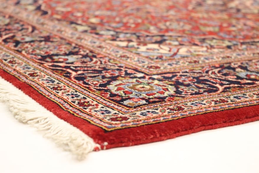 Kashan Perserteppich 168 × 118 cm aus Wolle, handgeknüpft
