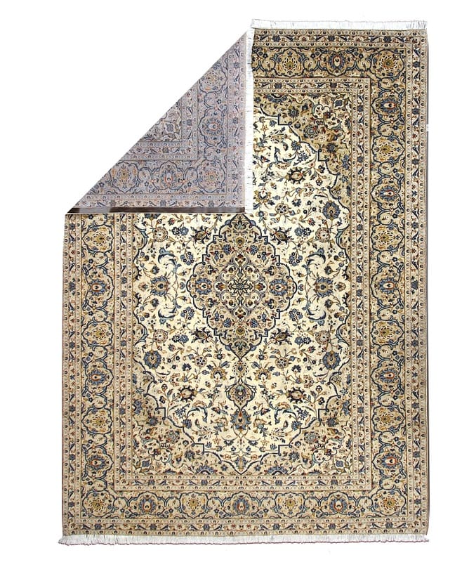 Handgeknüpfter Kashan Perserteppich, 356 × 247 cm, Wolle