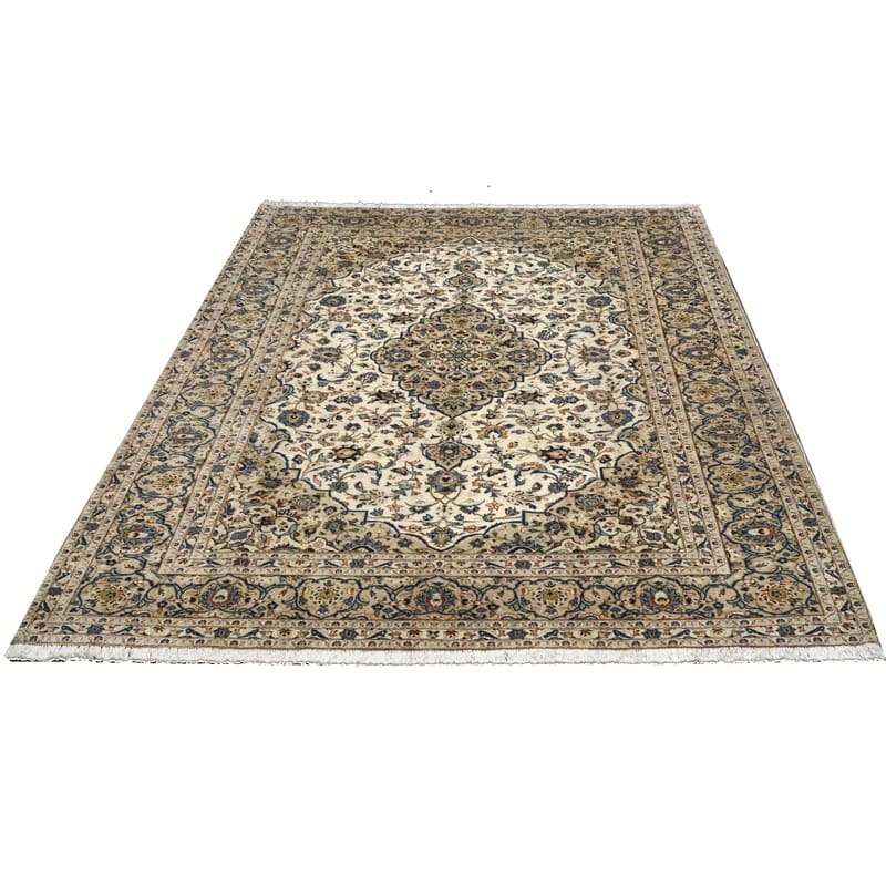 Handgeknüpfter Kashan Perserteppich, 356 × 247 cm, Wolle