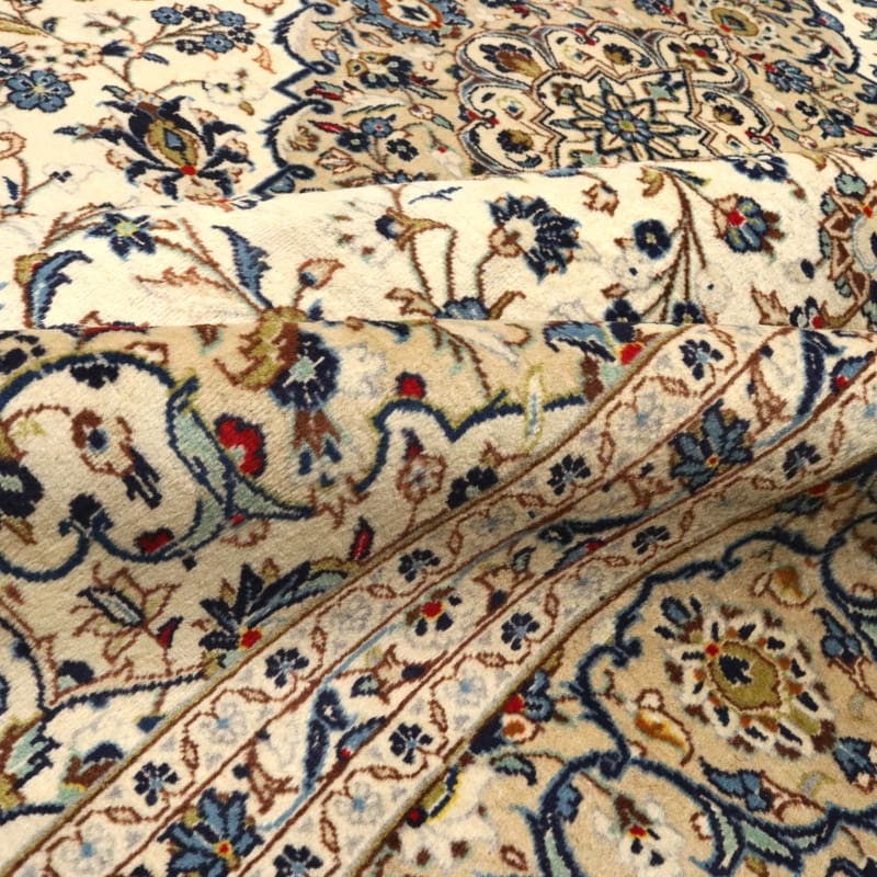 Handgeknüpfter Kashan Perserteppich, 356 × 247 cm, Wolle