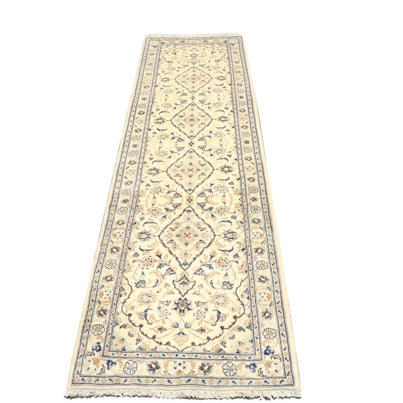 kashan-teppich-300x82-cm-traditionell-handgeknupft-perserteppich-1 Handgeknüpfter Kashan Perserteppich, 298 × 81 cm, Wolle