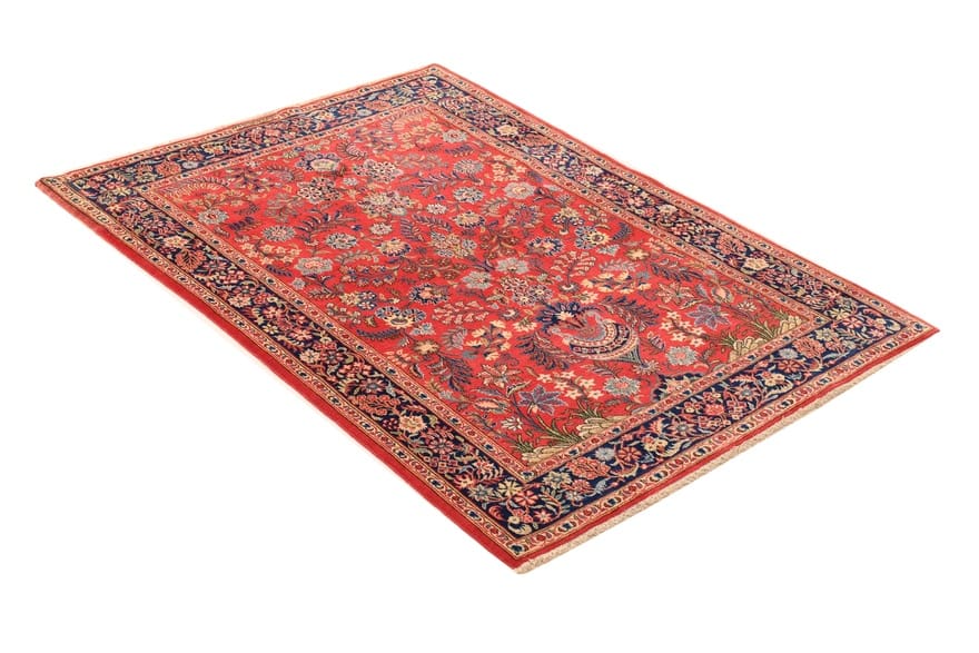 Kashan Perserteppich 150 × 105 cm aus Wolle, handgeknüpft