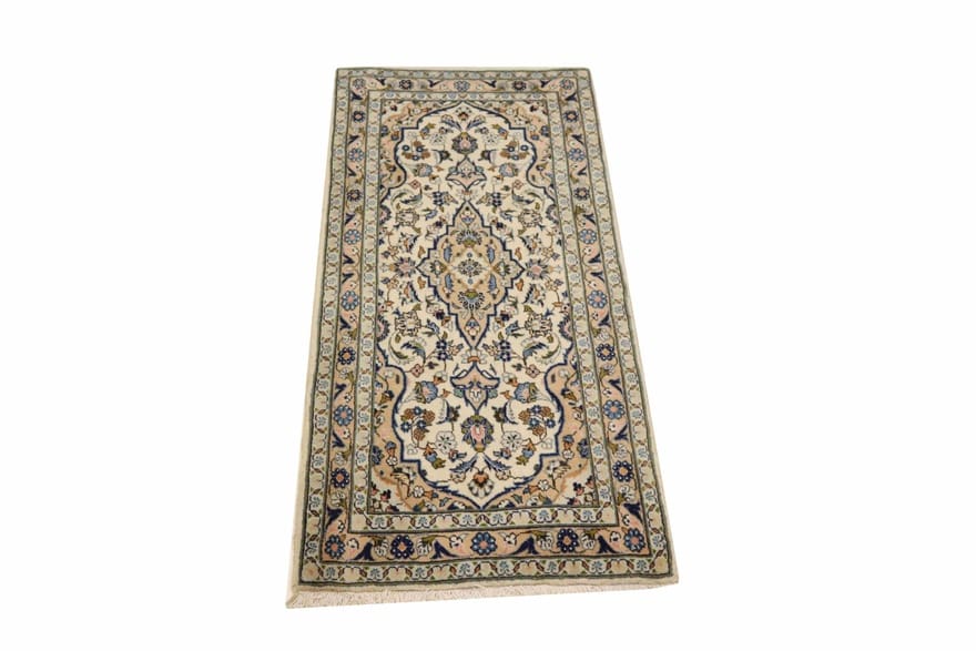 Kashan Perserteppich aus Iran, 170 × 73 cm