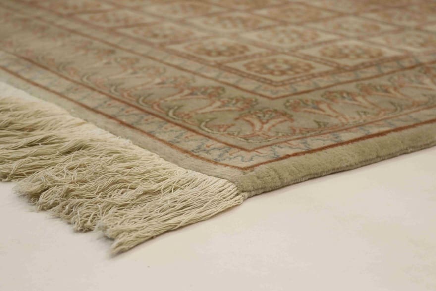 Kashan Perserteppich 142 × 110 cm aus Wolle, handgeknüpft