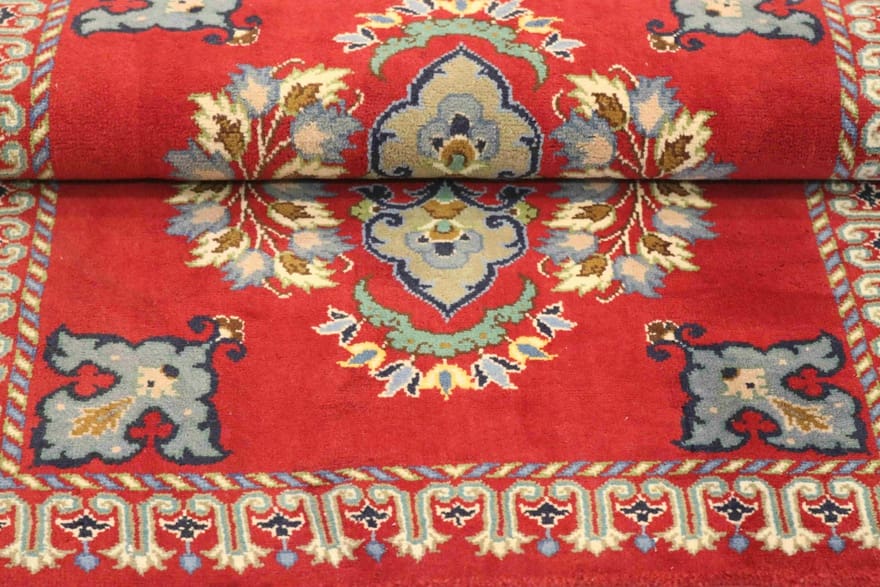 Kashan Perserteppich aus Iran, 95 × 65 cm