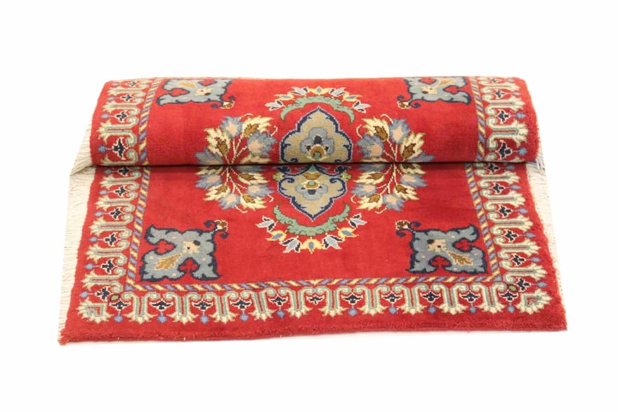 Kashan Perserteppich aus Iran, 95 × 65 cm