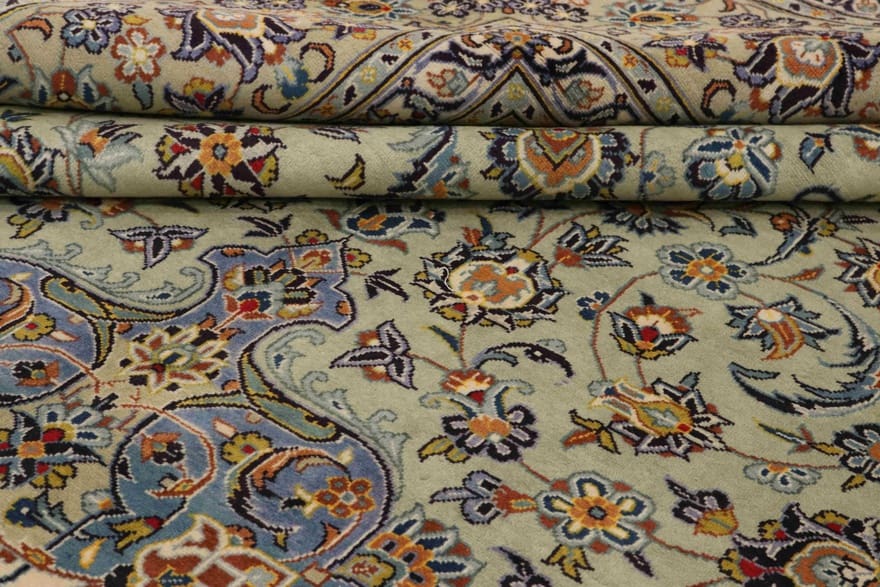 Kashan Perserteppich aus Iran, 442 × 290 cm